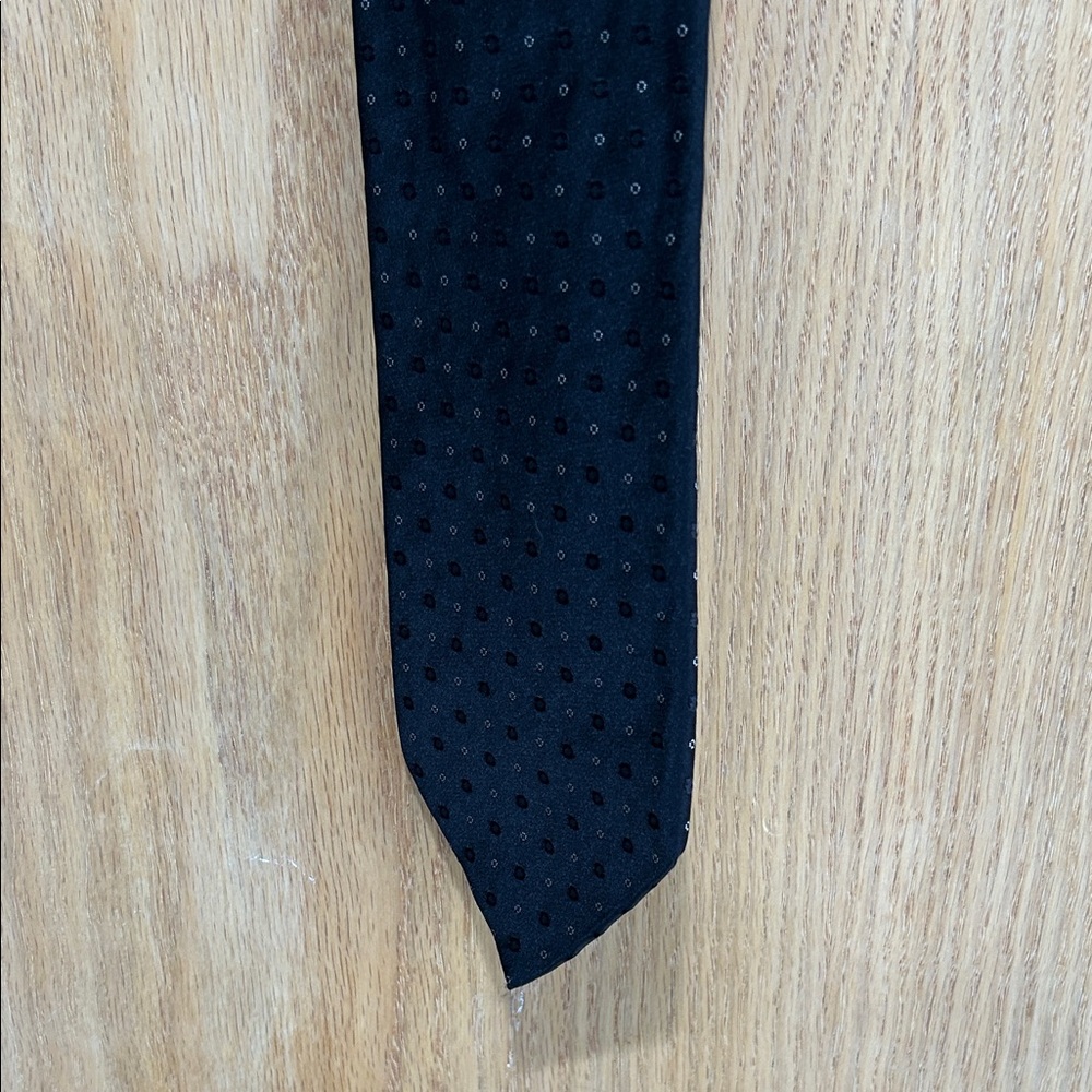 Giorgio Armani Black Dotted Men's Tie